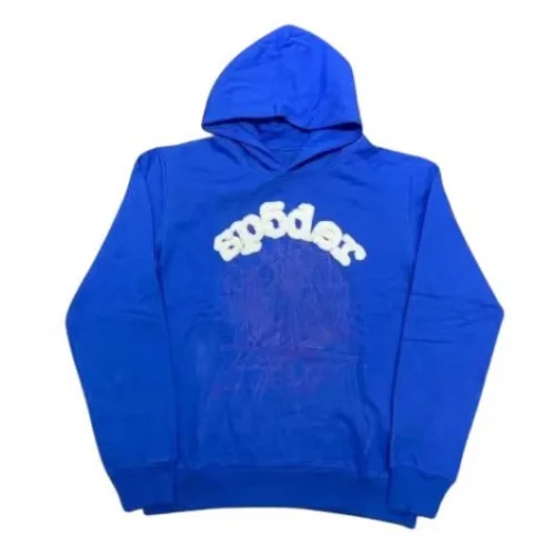Sp5der Blue Hoodie