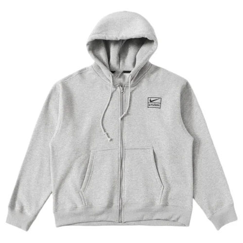 Stussy Zip Hoodie Grey