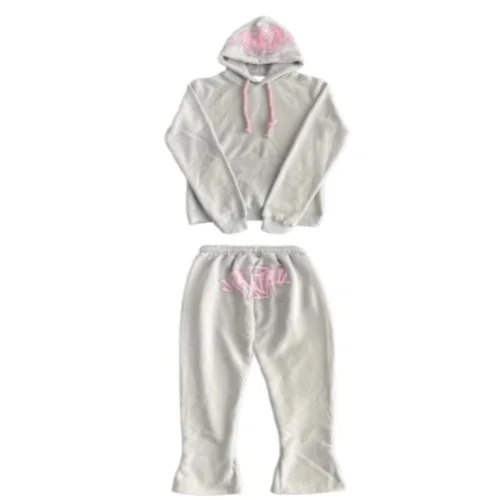 Syna Tracksuit Grey-Pink