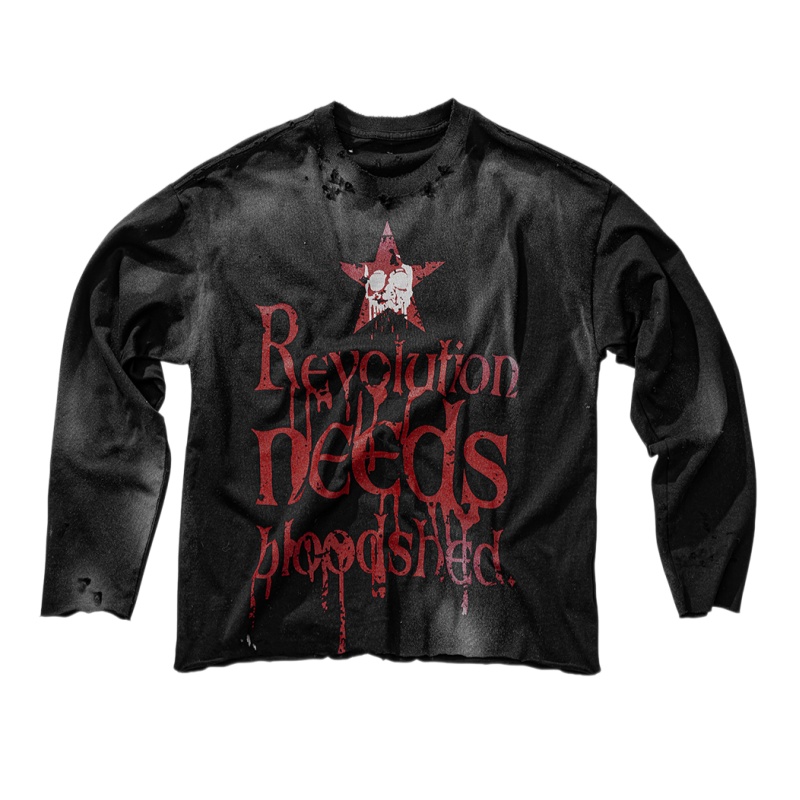 TSL Revolution needs blood longsleeve tee