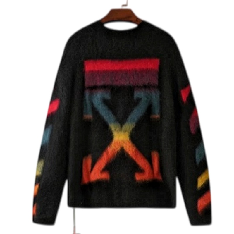 Off-White Sweater Black-Multicolor