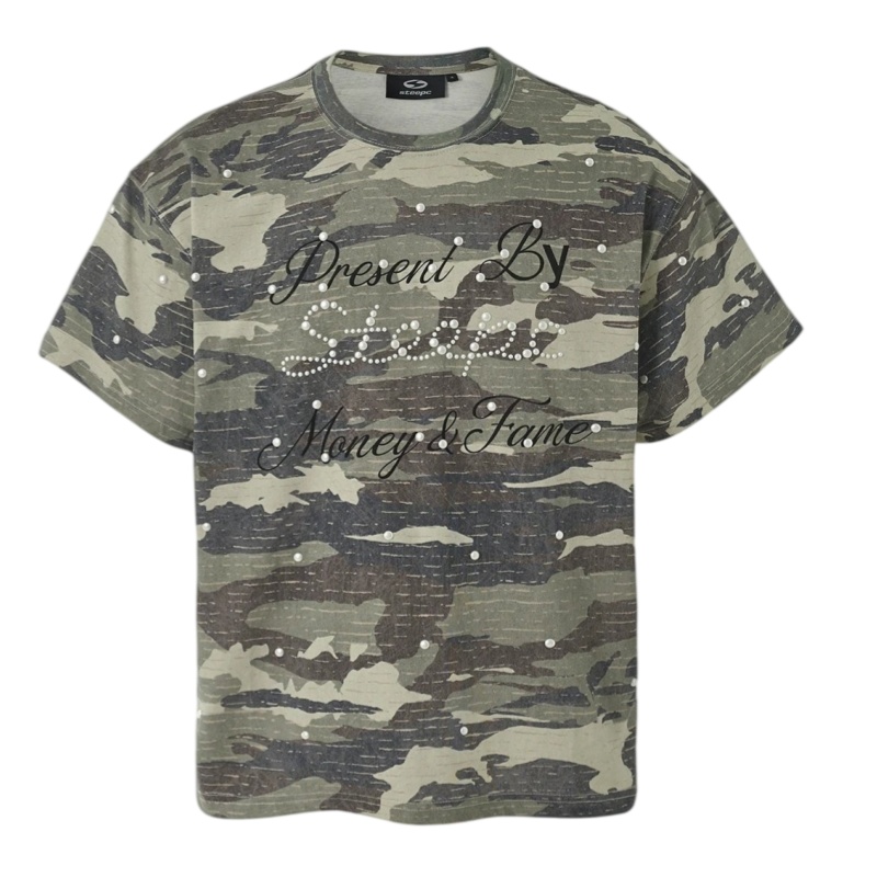 Steepc original camo pearled tee