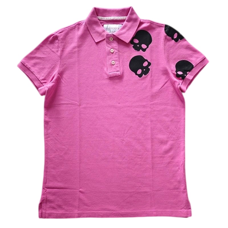 Hydrogen Skulls patchwork polo (2colorways)