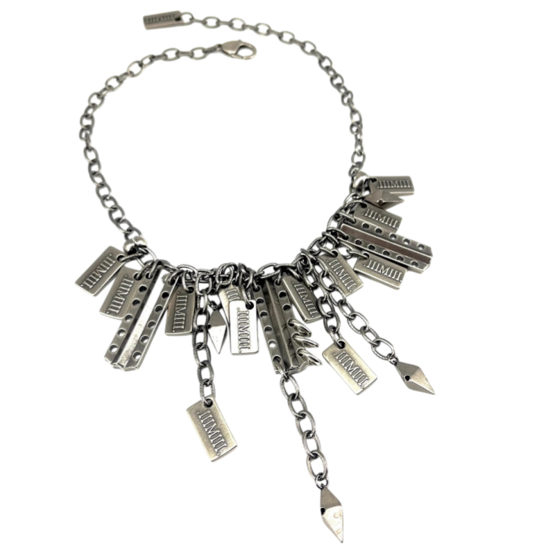 Iiimiii Dark Web I Series Dark Pendant Chain Choker