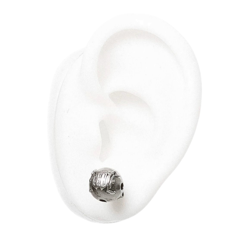 Iiimiii Residual Net I Series Dark Residual Piece Patchwork Ear Studs