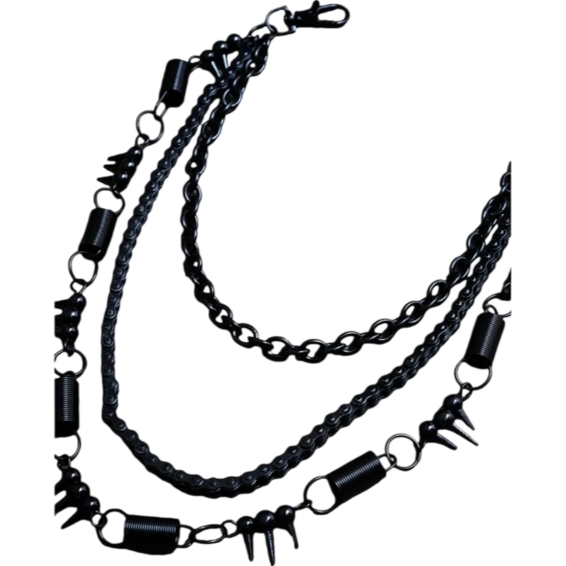 IHF DENIM PANT BLACK CHAIN