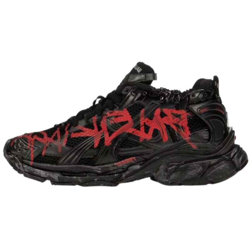 Balenciaga Runner Graffiti Black Red