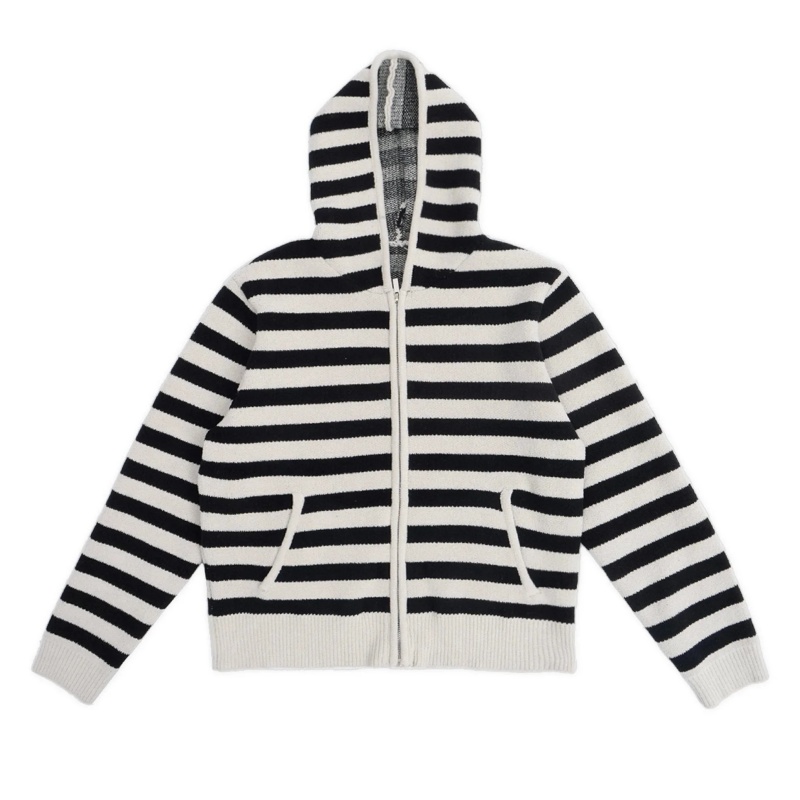 Nothingnessworld 23Aw "Confusion Series" Stripes zip-up