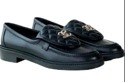 Chanel Quilted Tab Loafers