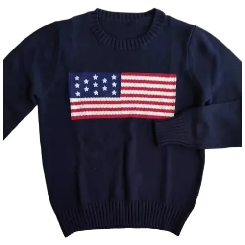 Polo USA Flag Sweater ( Navy)