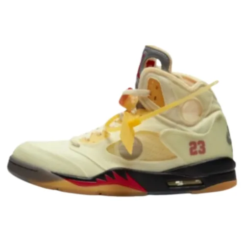 Jordan 5 x Off White "Sail"