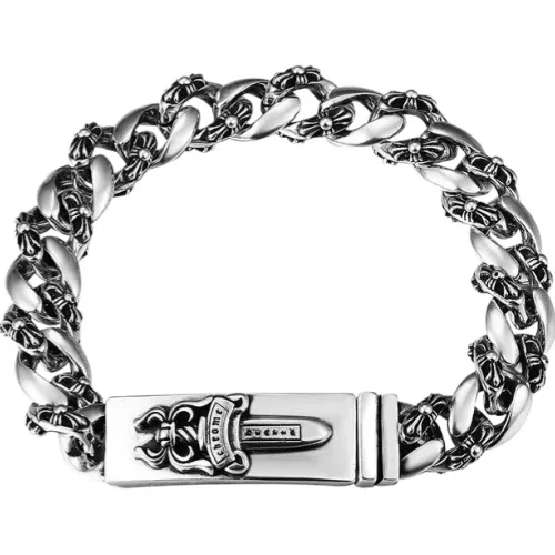 Chrome Hearts Thick Bracelet with Cross