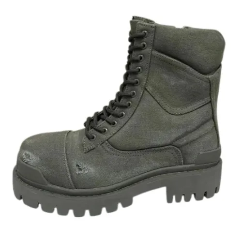 Balenciaga Strike Boots Khaki