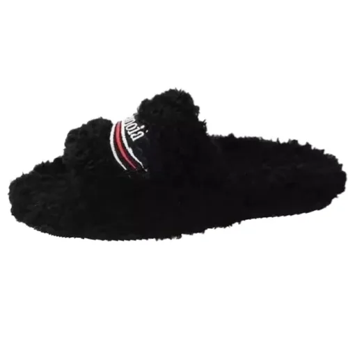 balenciaga fur slides https