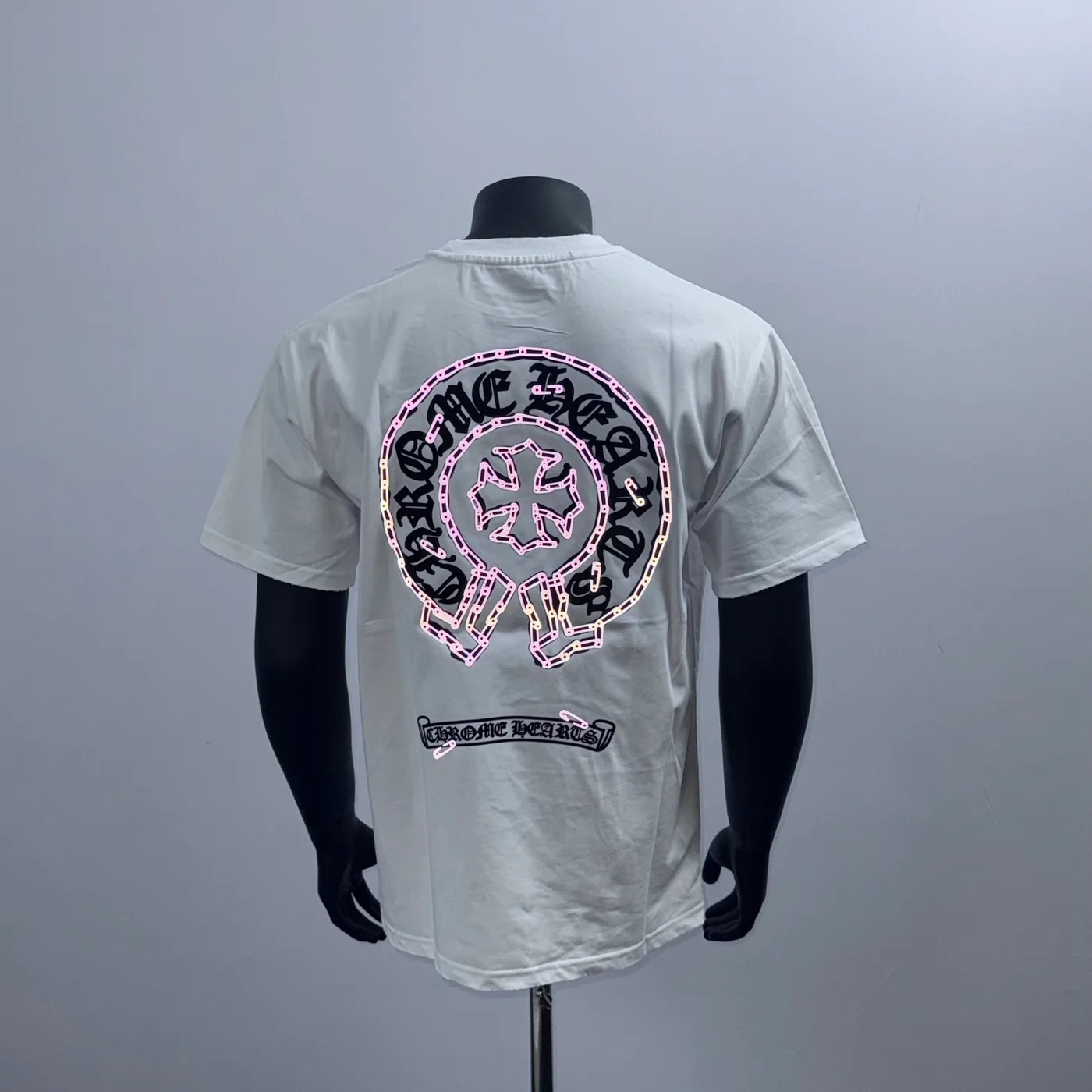 chrome hearts t shirt z odblaskiem