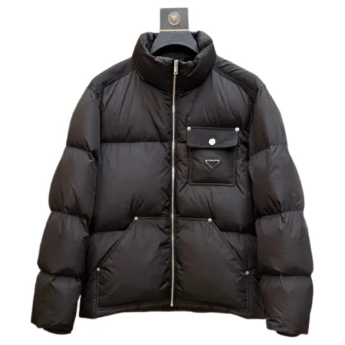 Prada Cropped triangle-logo Padded Jacket