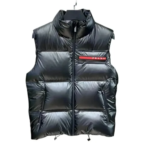 Prada Re-Nylon Linea Rossa Down Puffer Vest